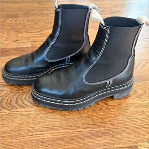 Proenza Schouler Black Combat Boots